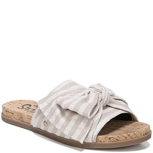 Sam Edelman // Beige Bow Slides Sandal